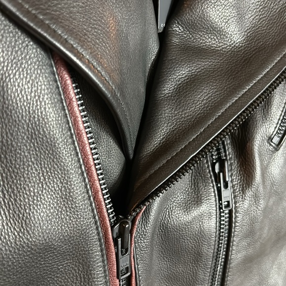 Joe's Jeans Collection Heavy Leather Jacket - Picture 8 of 11